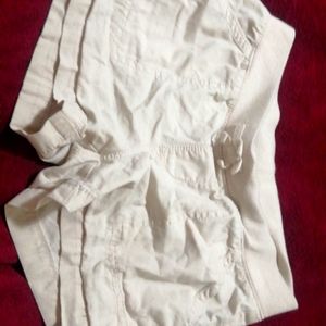 Cream shorts